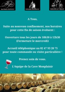 modification des horaires